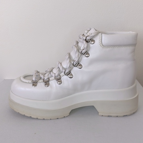 MM6 Maison Martin Margiela White Hiking Boots - Picture 6 of 7